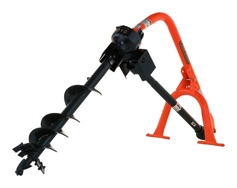 skid steer augers for kubota tractor|kubota auger posthole for sale.